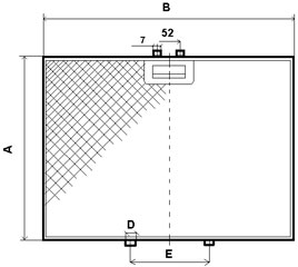 Filtr powietrza aluminiowy - rysunek