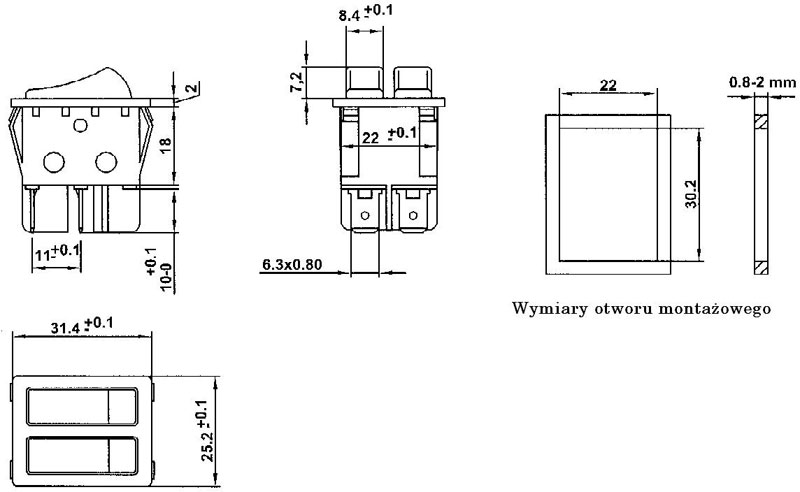 Przecznik koyskowy RK02